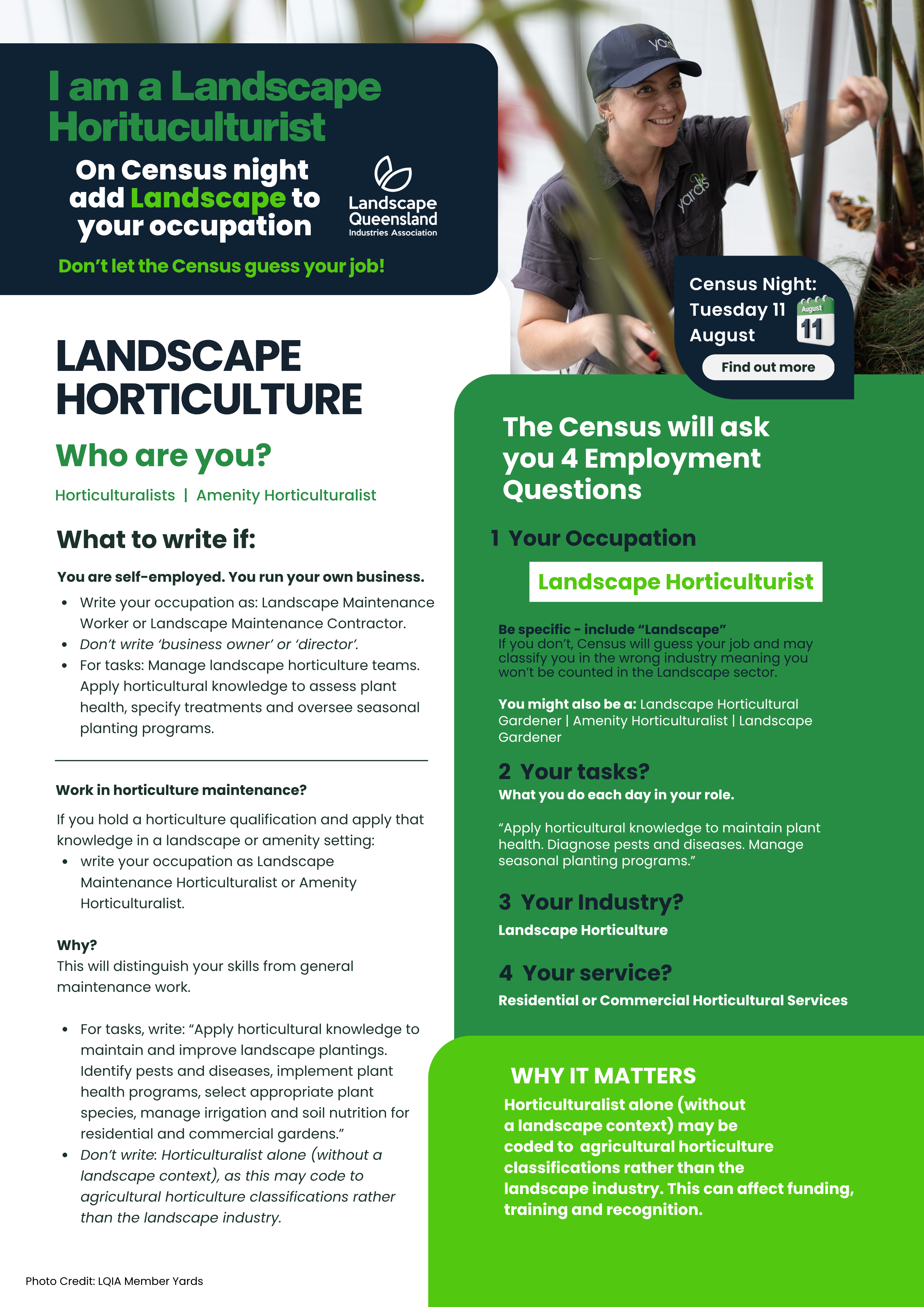 Census - Landscape Horticulture